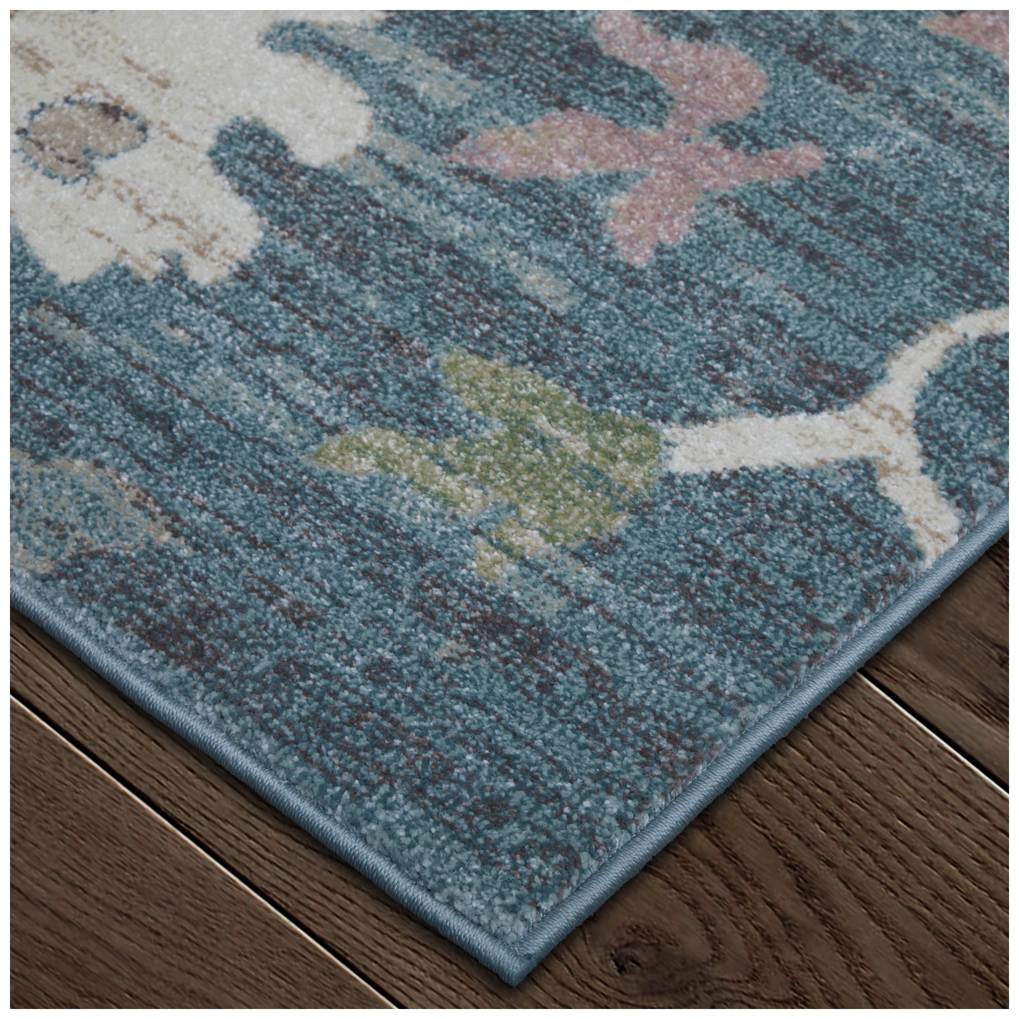 Image 3 Dartmouth Abstract Indoor Blue Area Rug 39QMF 5' x 7'-6" more views