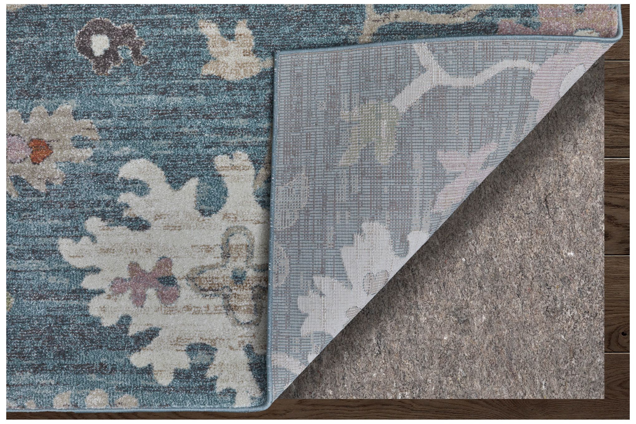 Image 4 Dartmouth Abstract Indoor Blue Area Rug 39QMF 5' x 7'-6" more views