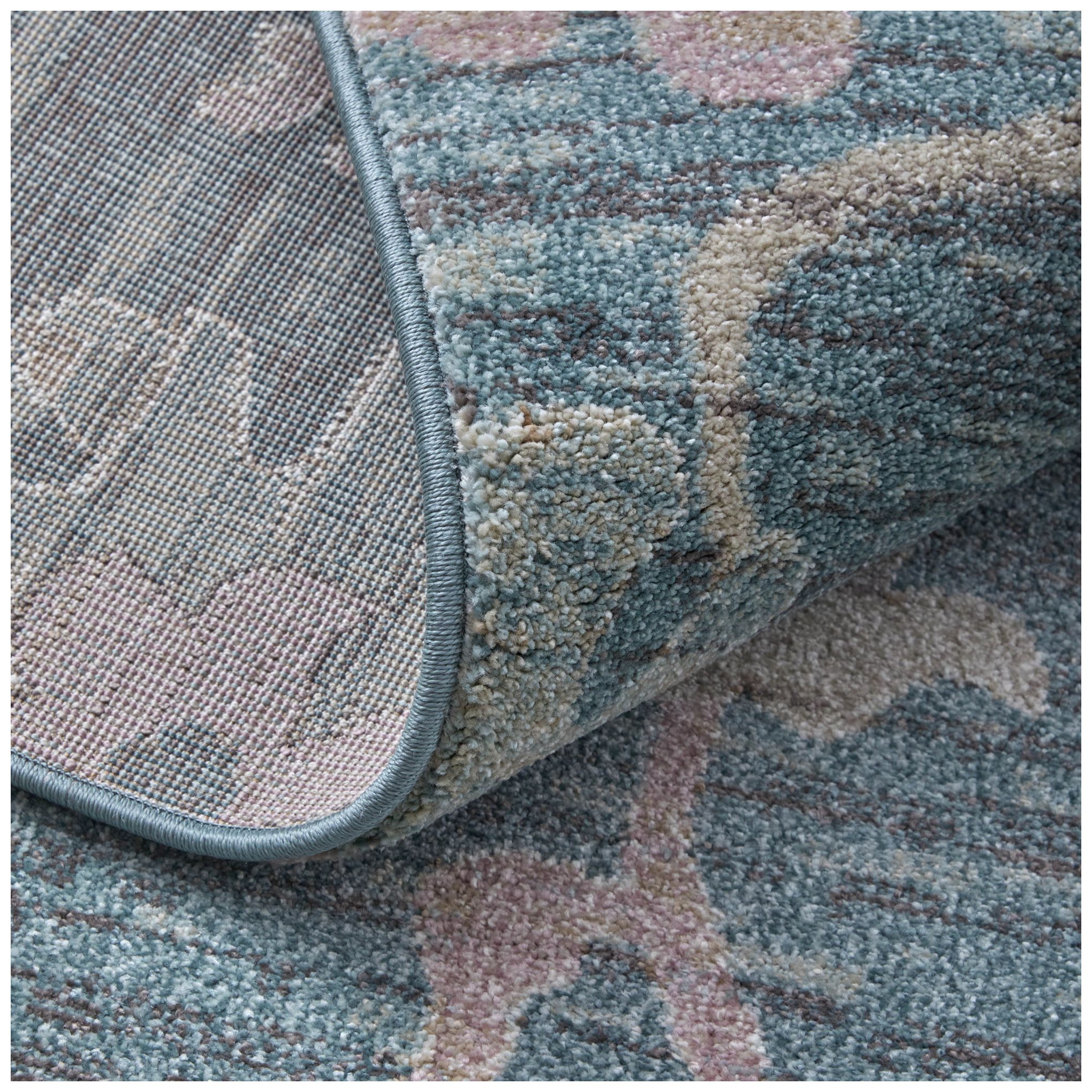 Image 7 Dartmouth Abstract Indoor Blue Area Rug 39QMF 5' x 7'-6" more views