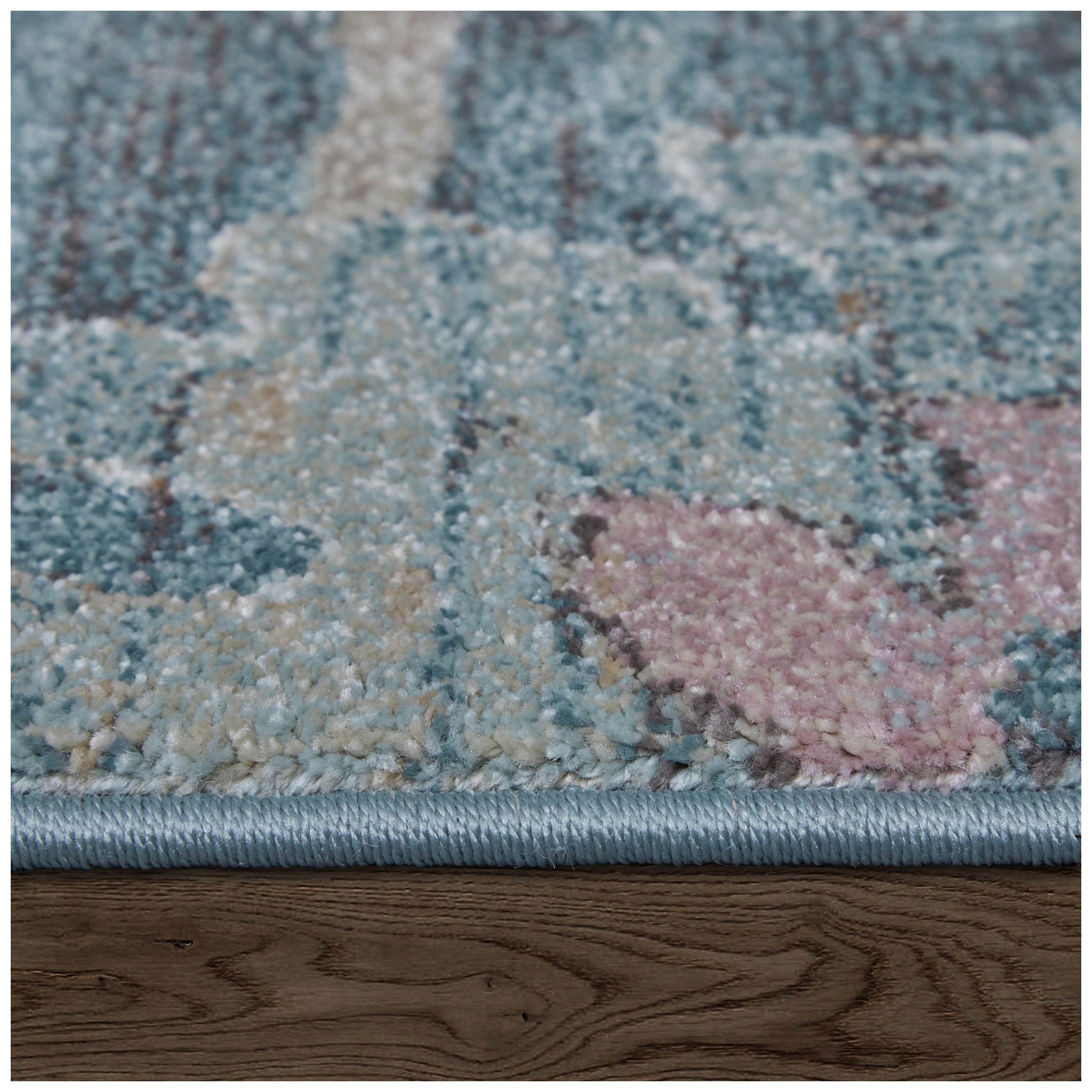 Dartmouth Abstract Indoor Blue Area Rug 39QMF 5' x 7'-6"