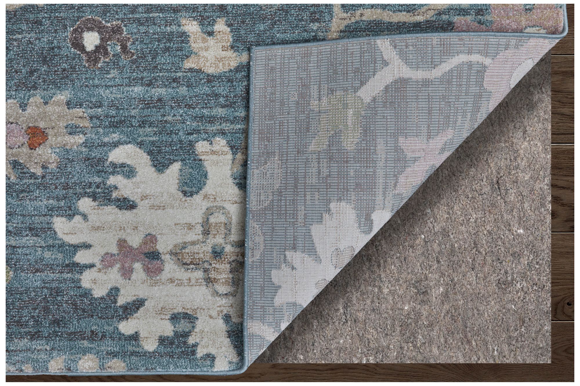 Image 6 Dartmouth Abstract Indoor Blue Area Rug 39QMF 6'-4" x 9'-2" more views