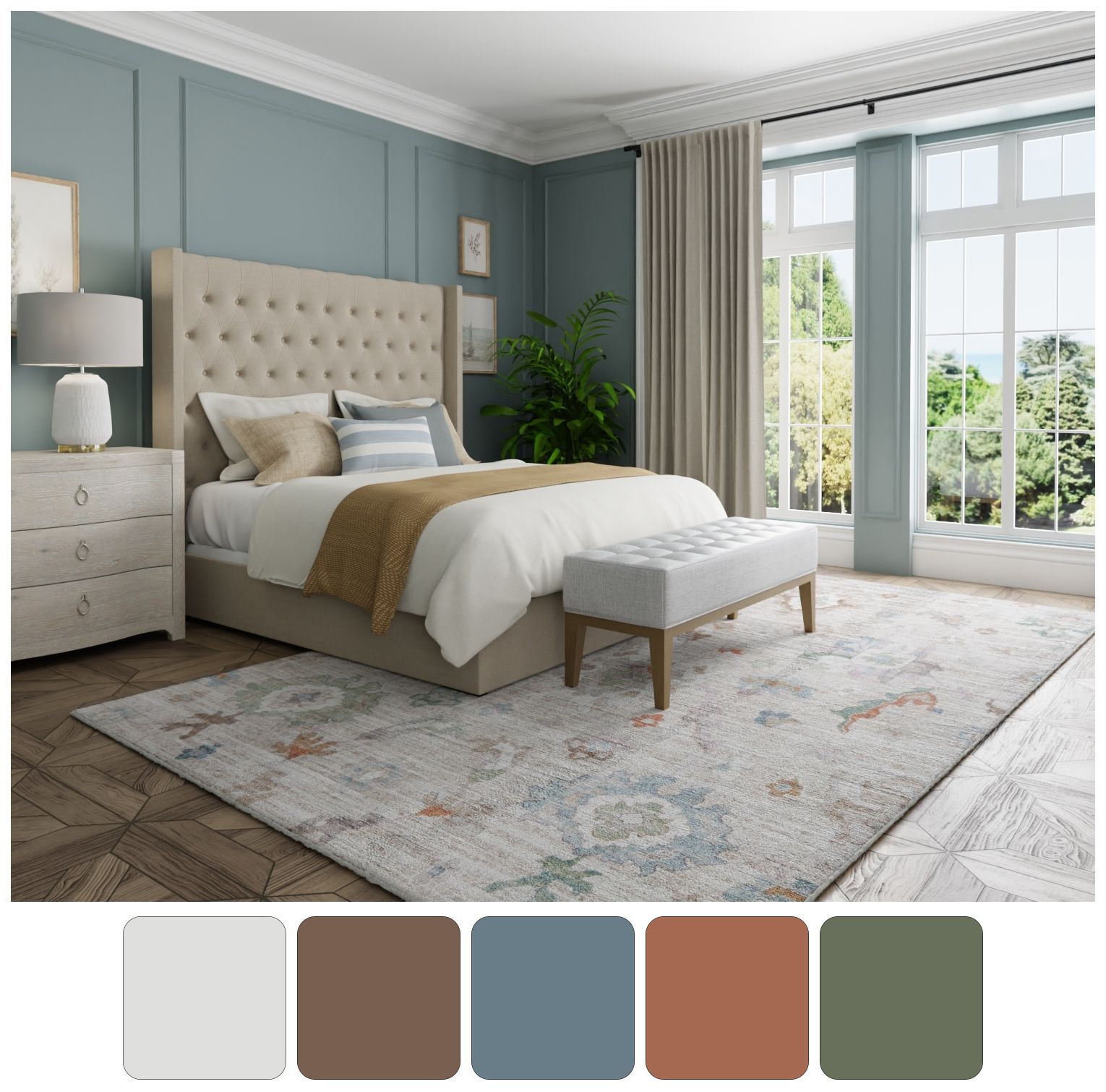 Image 4 Dartmouth Abstract Indoor Tan Area Rug 39QKF 2'-6" x 7'-3" more views