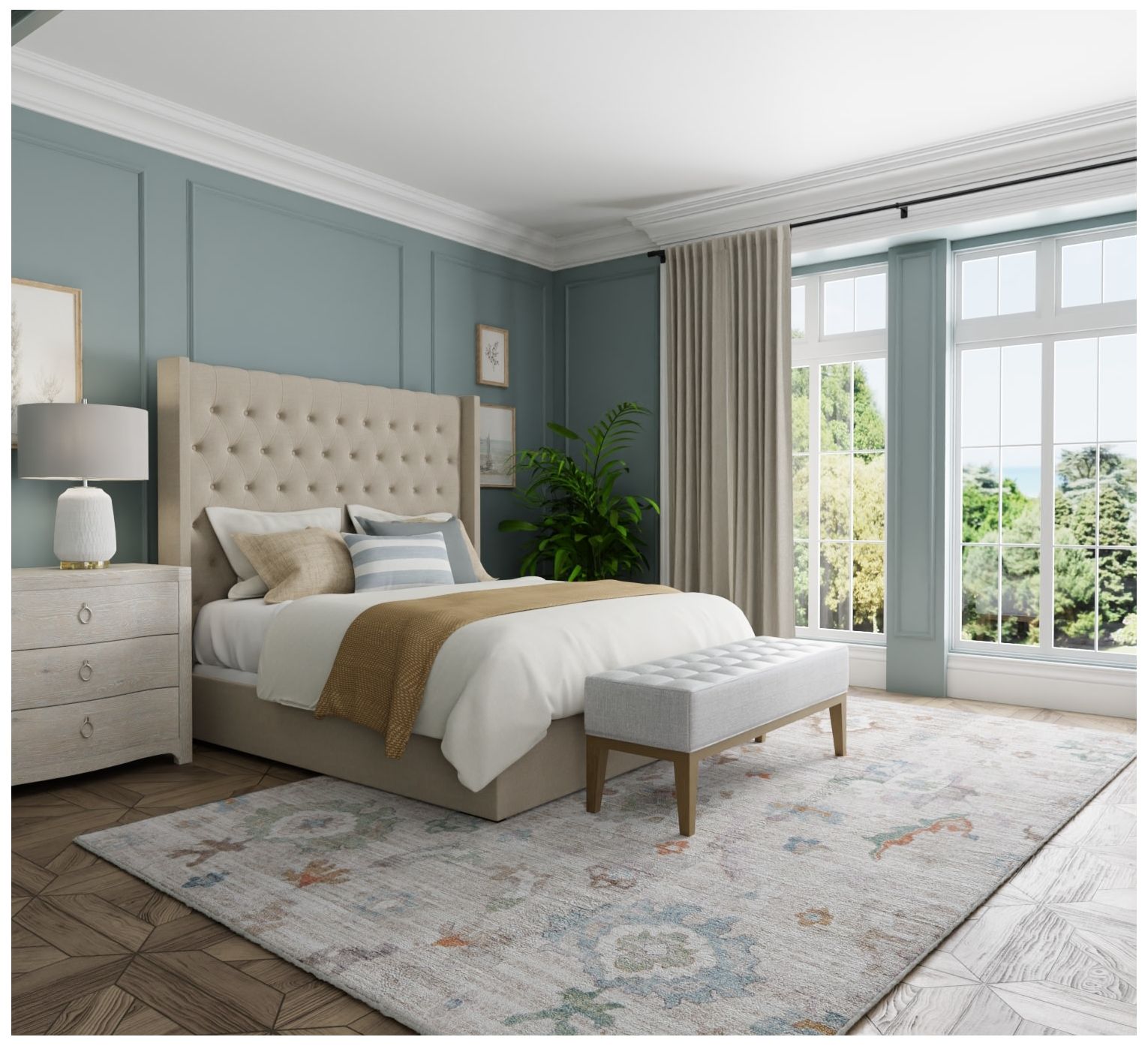 Image 2 Dartmouth Abstract Indoor Tan Area Rug 39QKF 6'-4" x 9'-2" more views