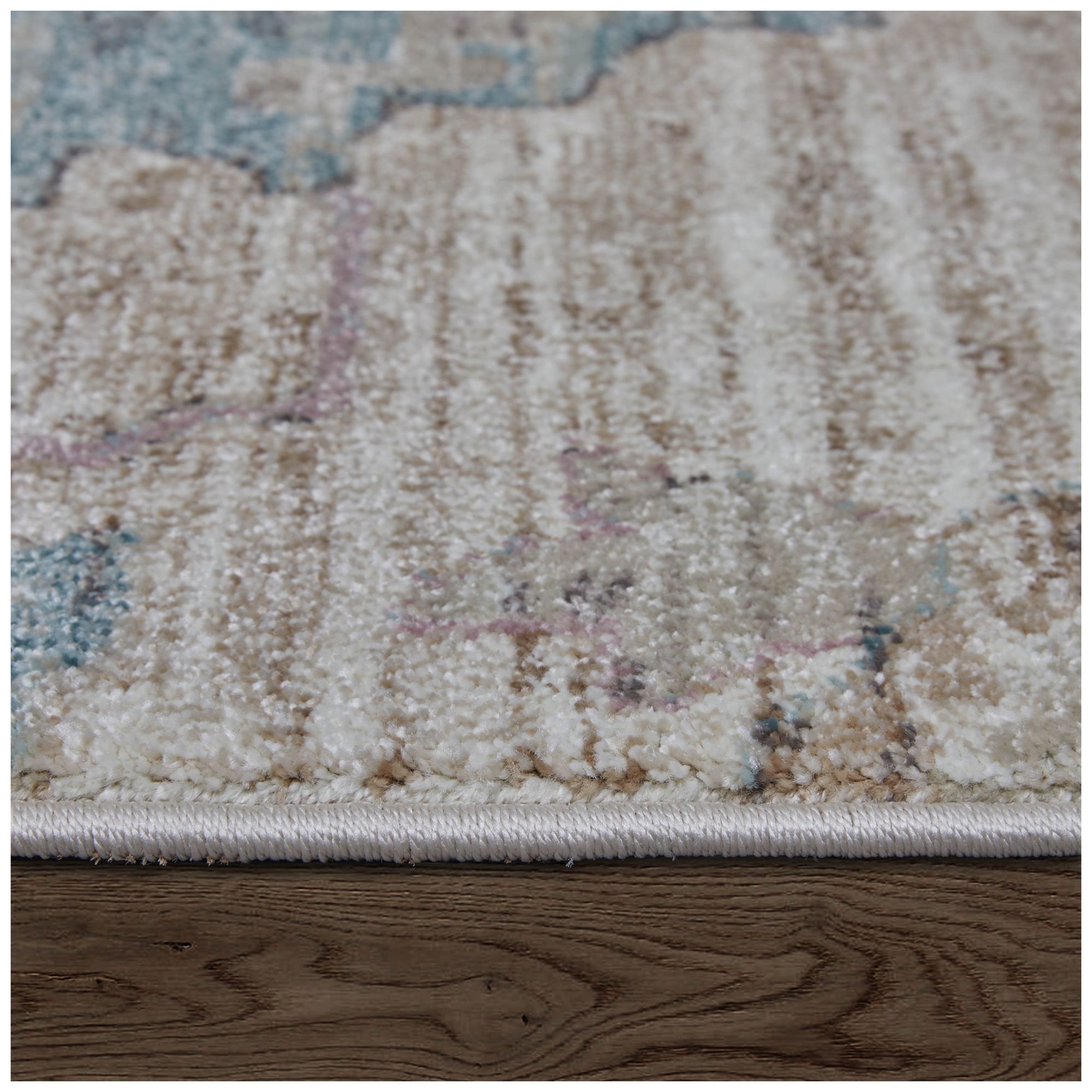 Dartmouth Abstract Indoor Tan Area Rug 39QKF 6'-4" x 9'-2"