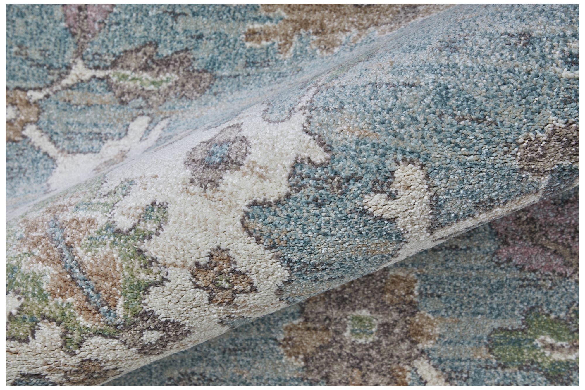 Image 6 Dartmouth Floral & Botanical Indoor Blue Area Rug 39QNF 6'-4" x 9'-2" more views