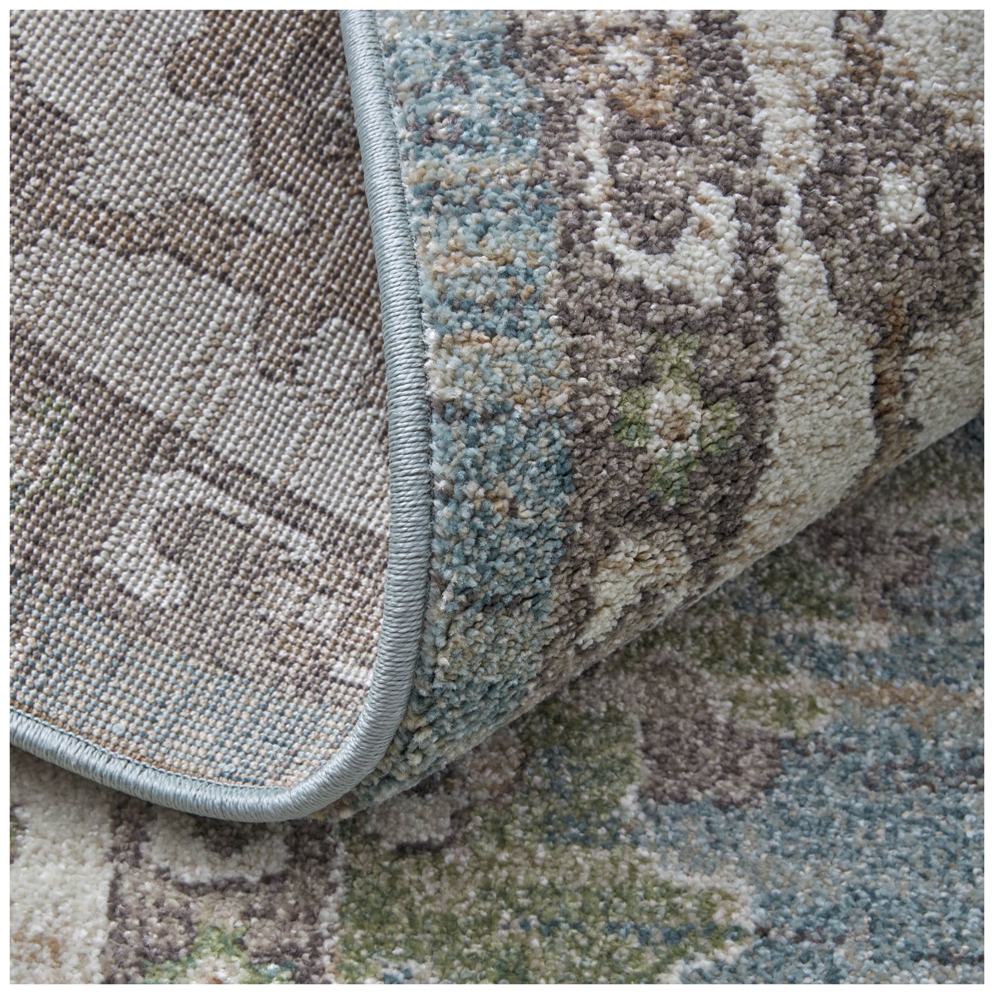 Dartmouth Floral & Botanical Indoor Blue Area Rug 39QNF 6'-4" x 9'-2"