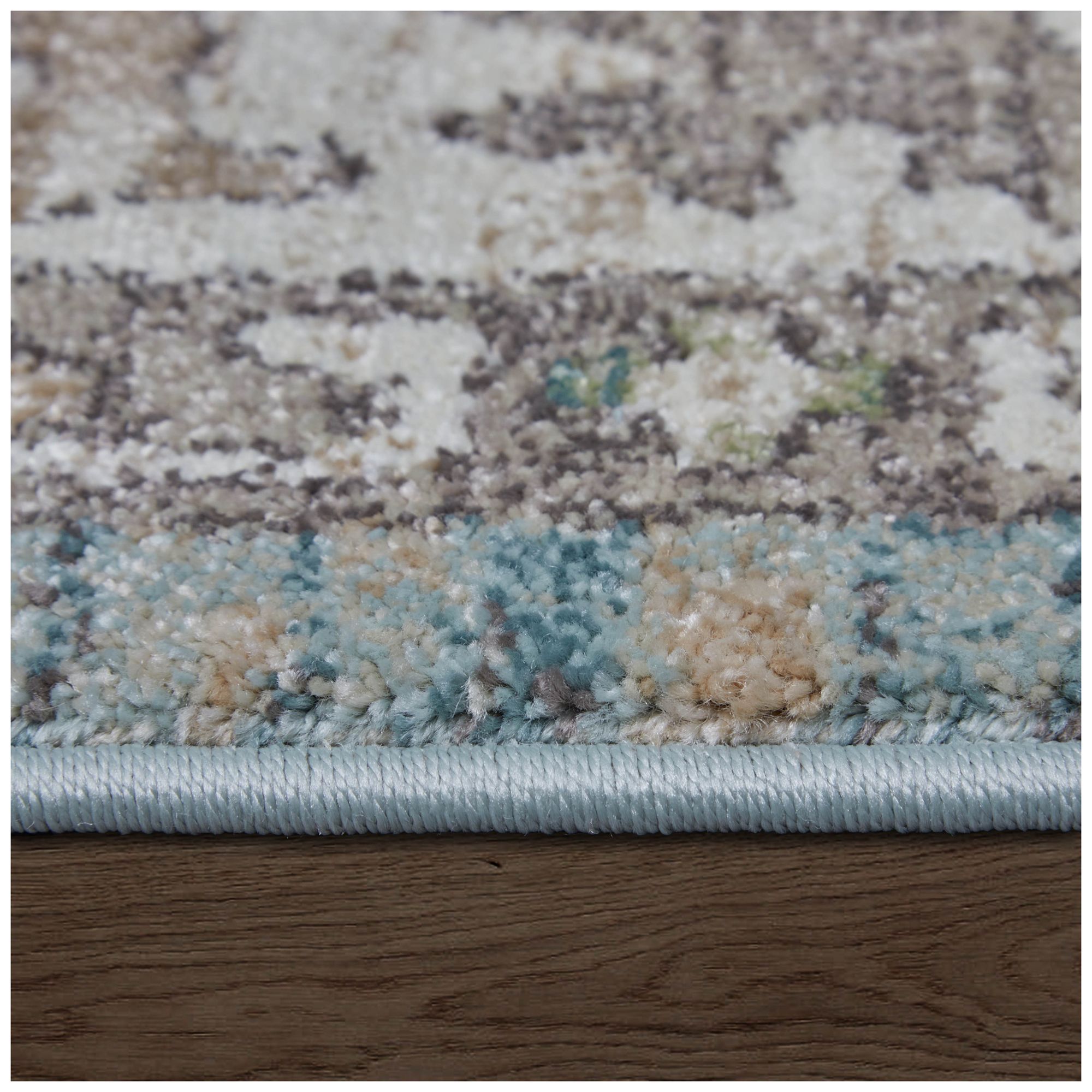 Dartmouth Floral & Botanical Indoor Blue Area Rug 39QNF 6'-4" x 9'-2"