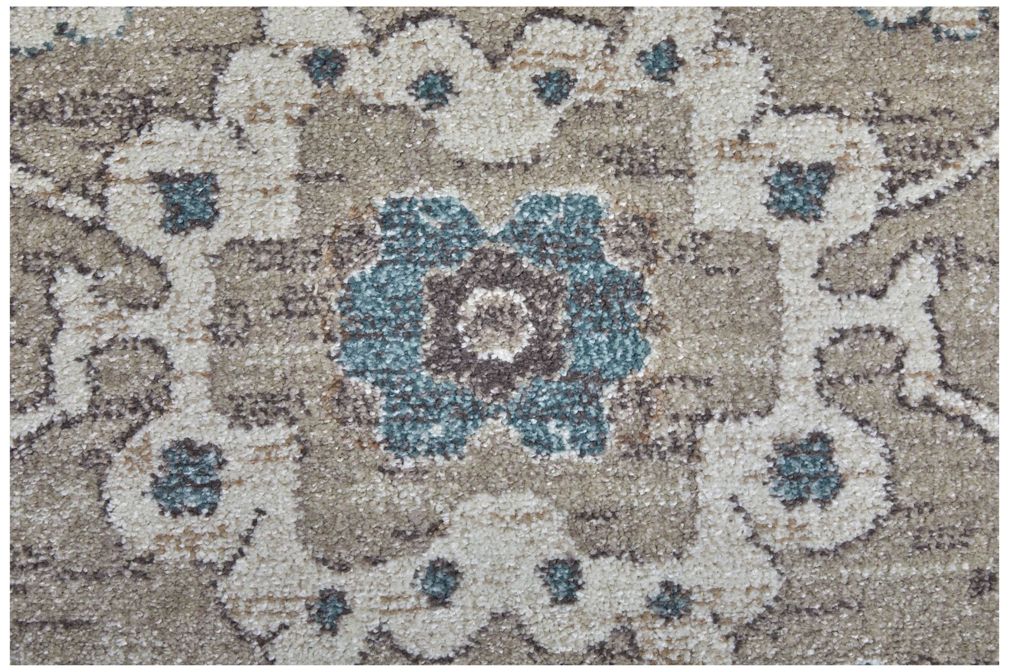 Image 7 Dartmouth Floral & Botanical Indoor Gray Area Rug 39QLF 6'-4" x 9'-2" more views
