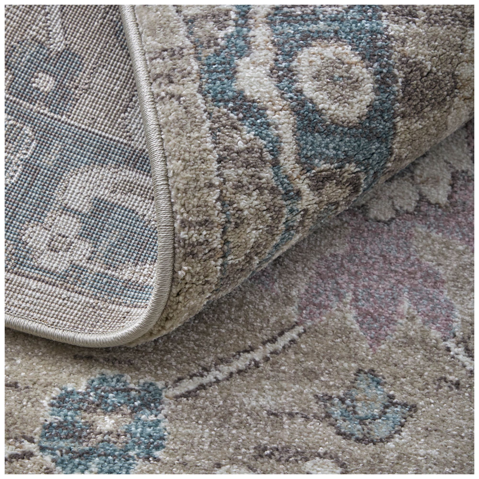 Dartmouth Floral & Botanical Indoor Gray Area Rug 39QLF 6'-4" x 9'-2"