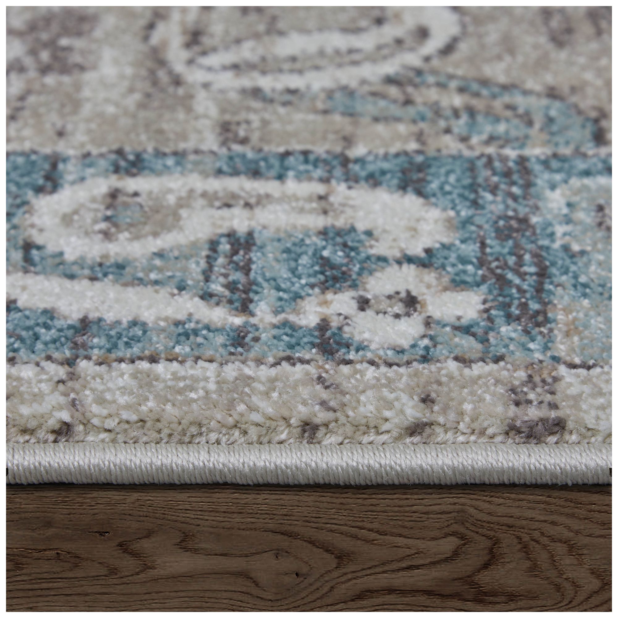 Dartmouth Floral & Botanical Indoor Gray Area Rug 39QLF 6'-4" x 9'-2"