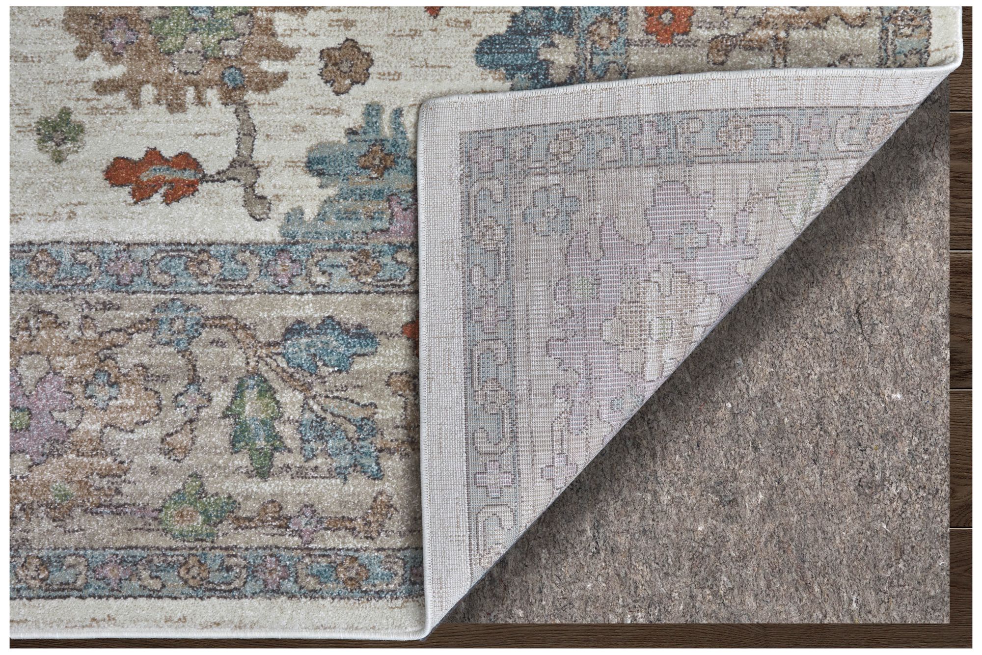 Image 5 Dartmouth Floral & Botanical Indoor Ivory Area Rug 39QJF 6'-4" x 9'-2" more views