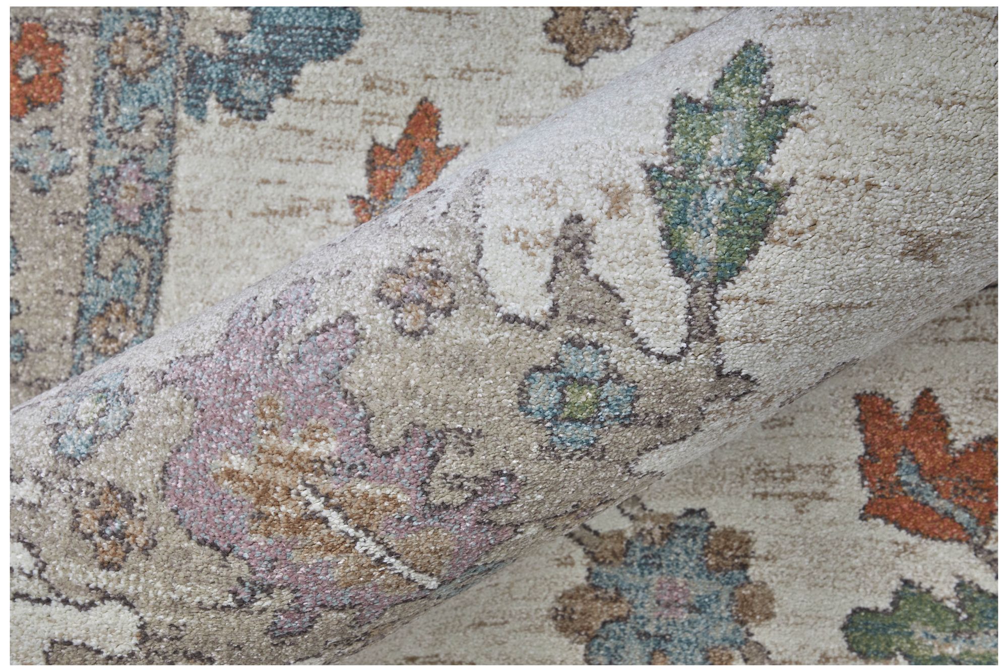 Image 6 Dartmouth Floral & Botanical Indoor Ivory Area Rug 39QJF 6'-4" x 9'-2" more views