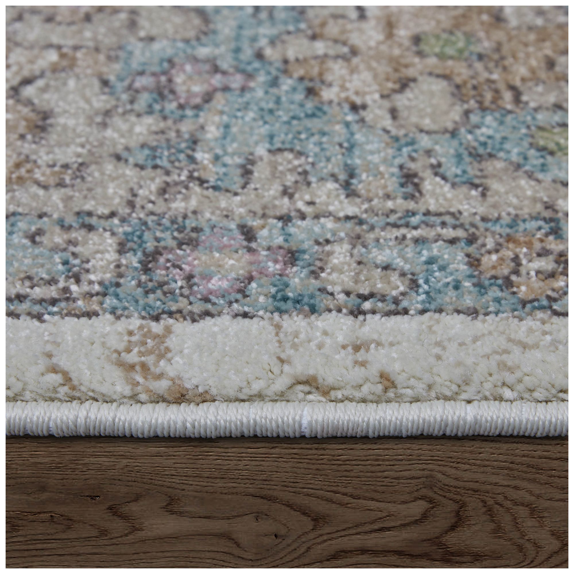 Dartmouth Floral & Botanical Indoor Ivory Area Rug 39QJF 6'-4" x 9'-2"