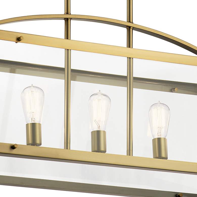 Image 3 Darton 41" Chandelier in Natural Brass more views