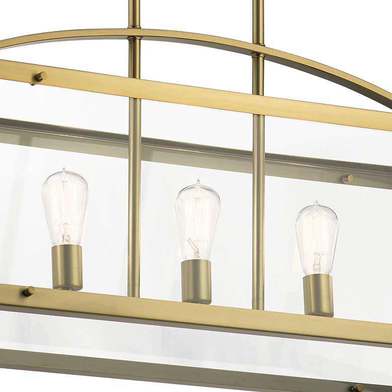Image 5 Darton 41" Chandelier in Natural Brass more views