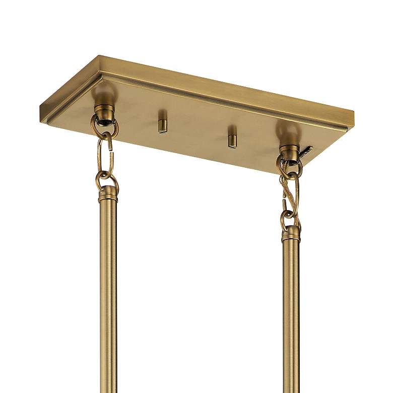 Image 7 Darton 41" Chandelier in Natural Brass more views