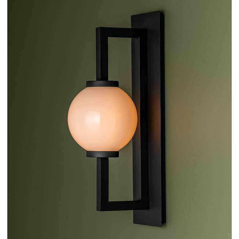 Image 1 Darwin 18 3/4" High Textured Black Outdoor Wall Light