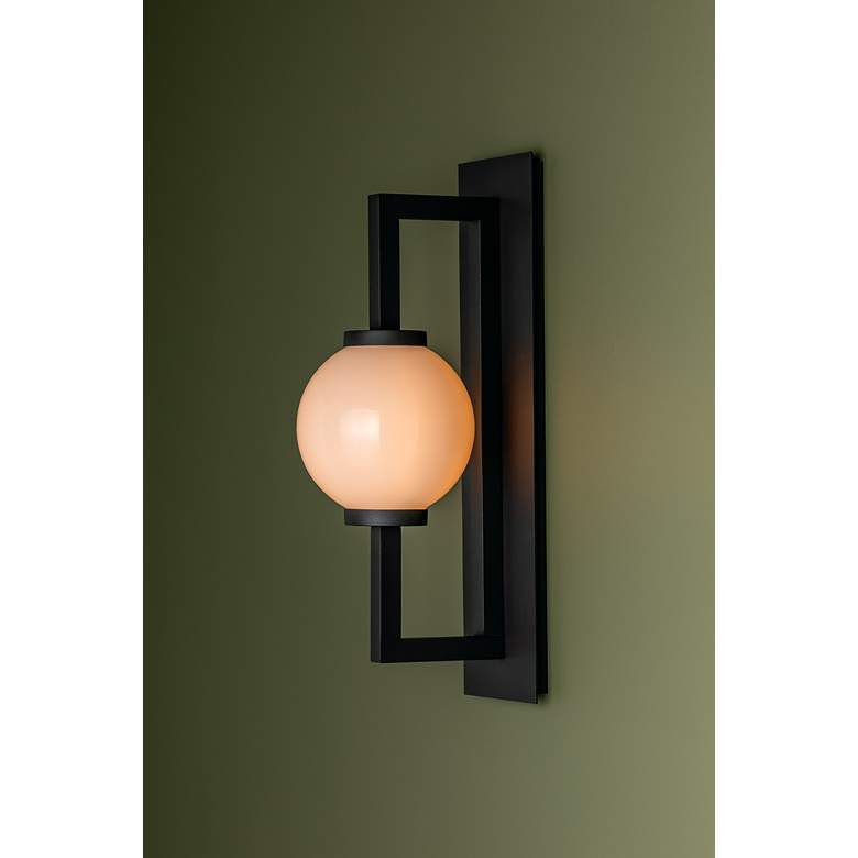 Image 3 Darwin 18 3/4" High Textured Black Outdoor Wall Light more views
