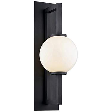 Darwin 24" High Textured Black Outdoor Wall Light