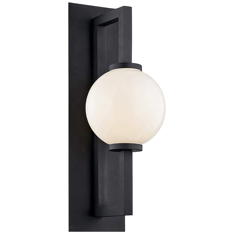 Image 1 Darwin 29 1/2 inch High Textured Black Outdoor Wall Light