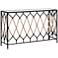 Darya 52" Wide Black Iron Coastal Nautical Console Table