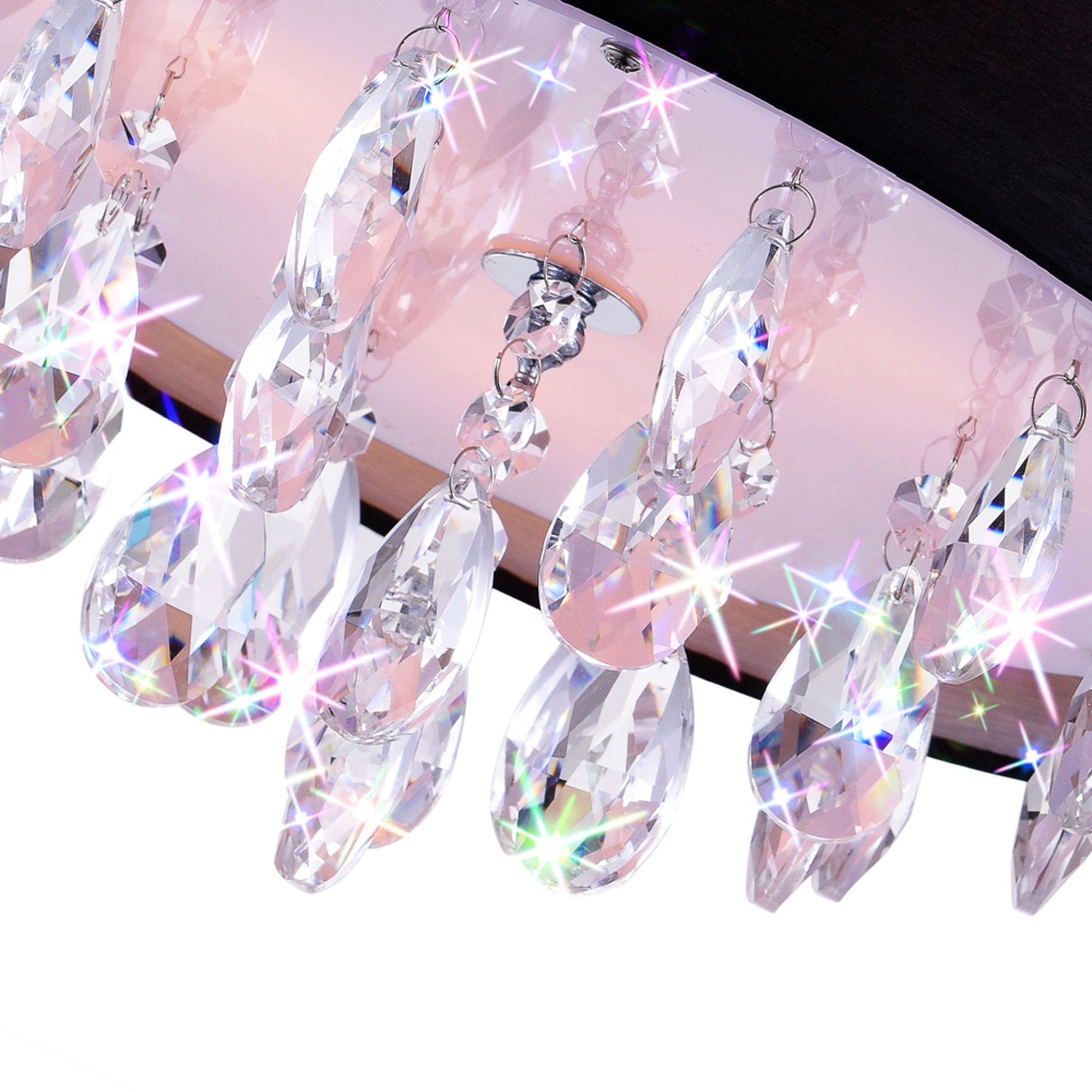 Image 2 Dash 3 Light Drum Shade Flush Mount With Chrome Finish more views