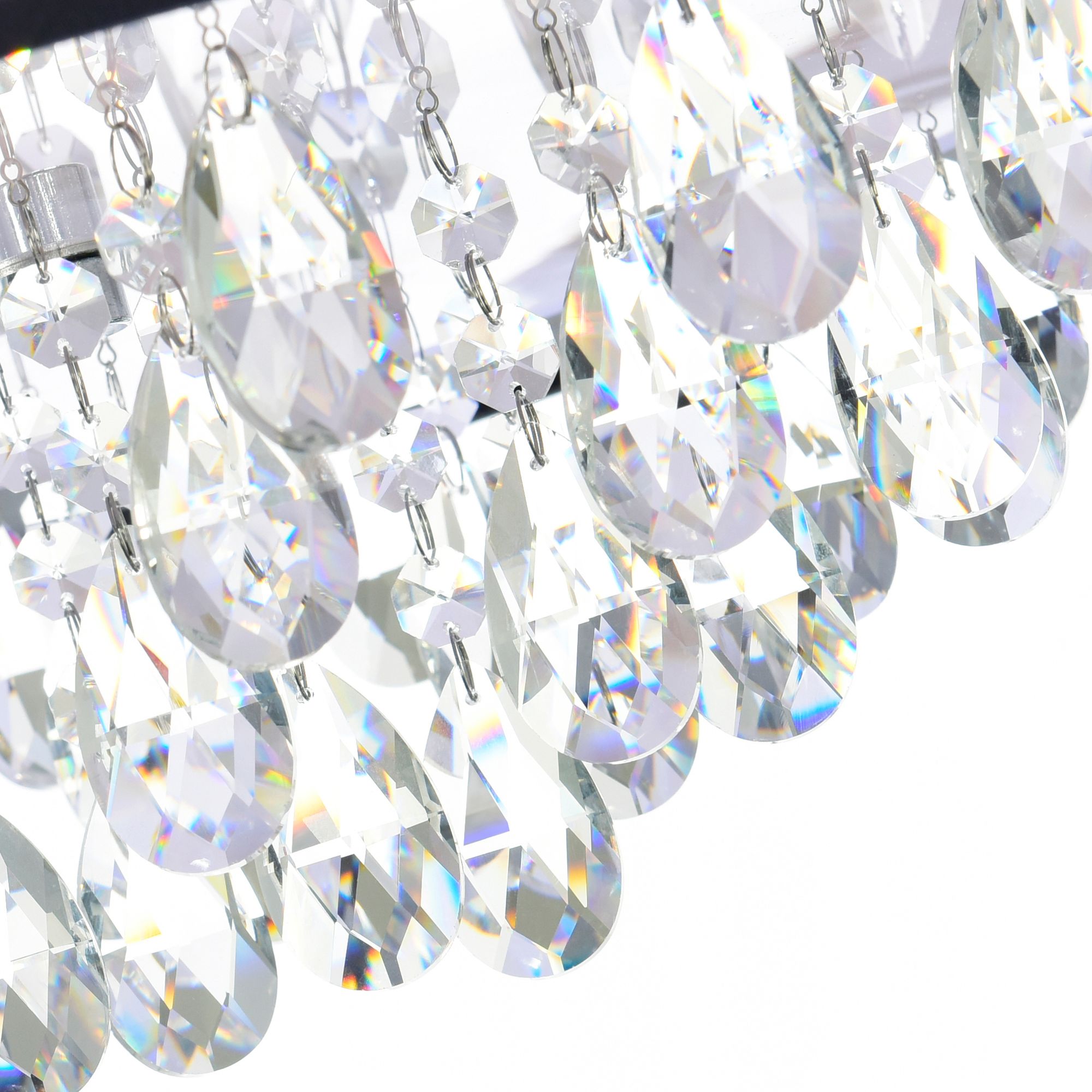 Image 5 Dash 4 Light 18in Chrome Flush Mount with Black Shade more views