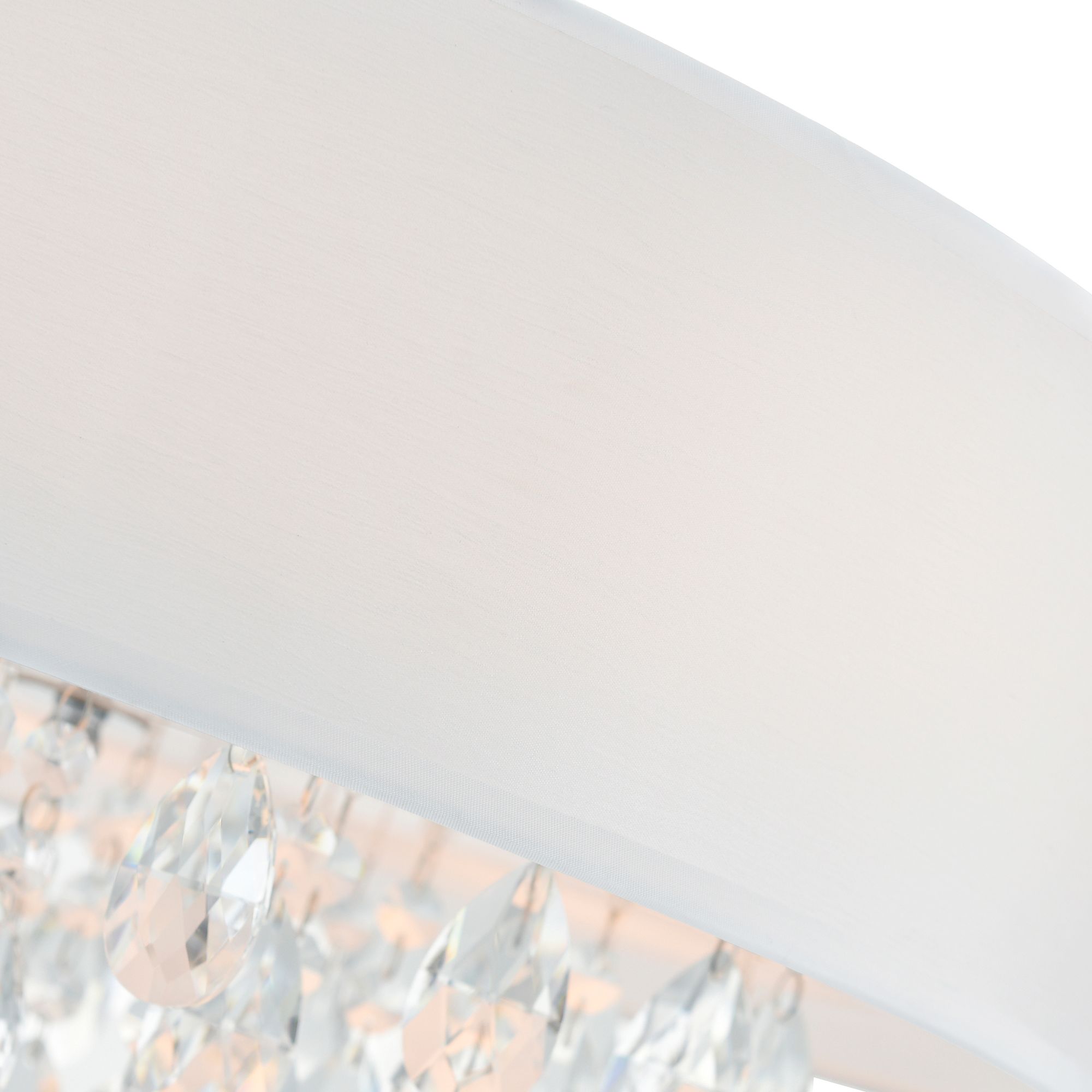 Image 6 Dash 4 Light Drum Shade Chandelier With Chrome Finish more views