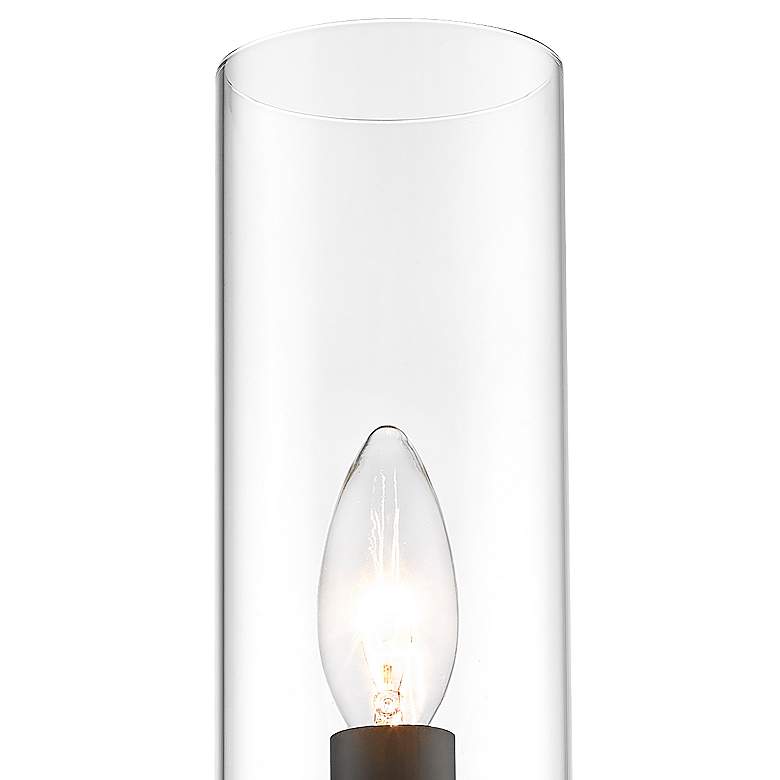 Image 4 Datus 13" High Matte Black Wall Sconce more views