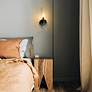 5_Datus 13" High Matte Black Wall Sconce more views