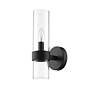 Datus 13" High Matte Black Wall Sconce in scene