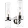 3_Datus 13" High Polished Nickel 2-Light Wall Sconce