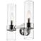 Datus 13" High Polished Nickel 2-Light Wall Sconce