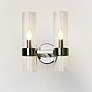 2_Datus 13" High Polished Nickel 2-Light Wall Sconce