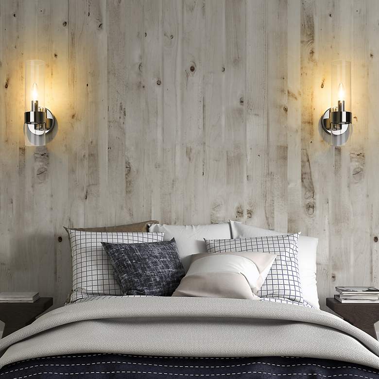 Image 3 Datus 13" High Polished Nickel Wall Sconce more views