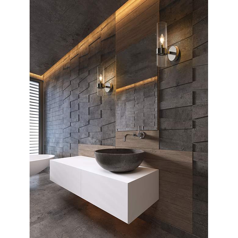 Image 4 Datus 13" High Polished Nickel Wall Sconce more views