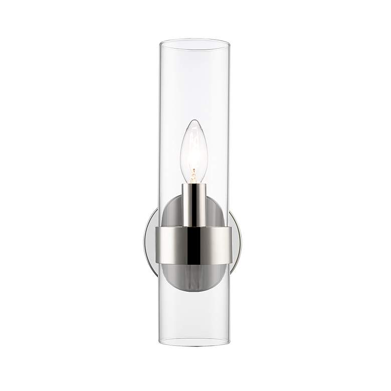Image 5 Datus 13" High Polished Nickel Wall Sconce more views