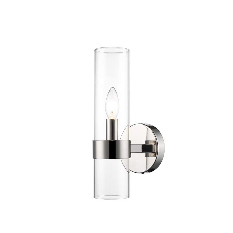 Image 6 Datus 13" High Polished Nickel Wall Sconce more views