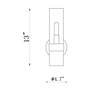 Datus 13" High Polished Nickel Wall Sconce