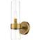 Datus 13" High Rubbed Brass Wall Sconce