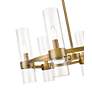 7_Datus 26"W Rubbed Brass and Clear Glass 6-Light Chandelier more views