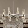 2_Datus 32"W Polished Nickel 8-Light Wagon Wheel Chandelier