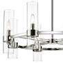 4_Datus 32"W Polished Nickel 8-Light Wagon Wheel Chandelier more views