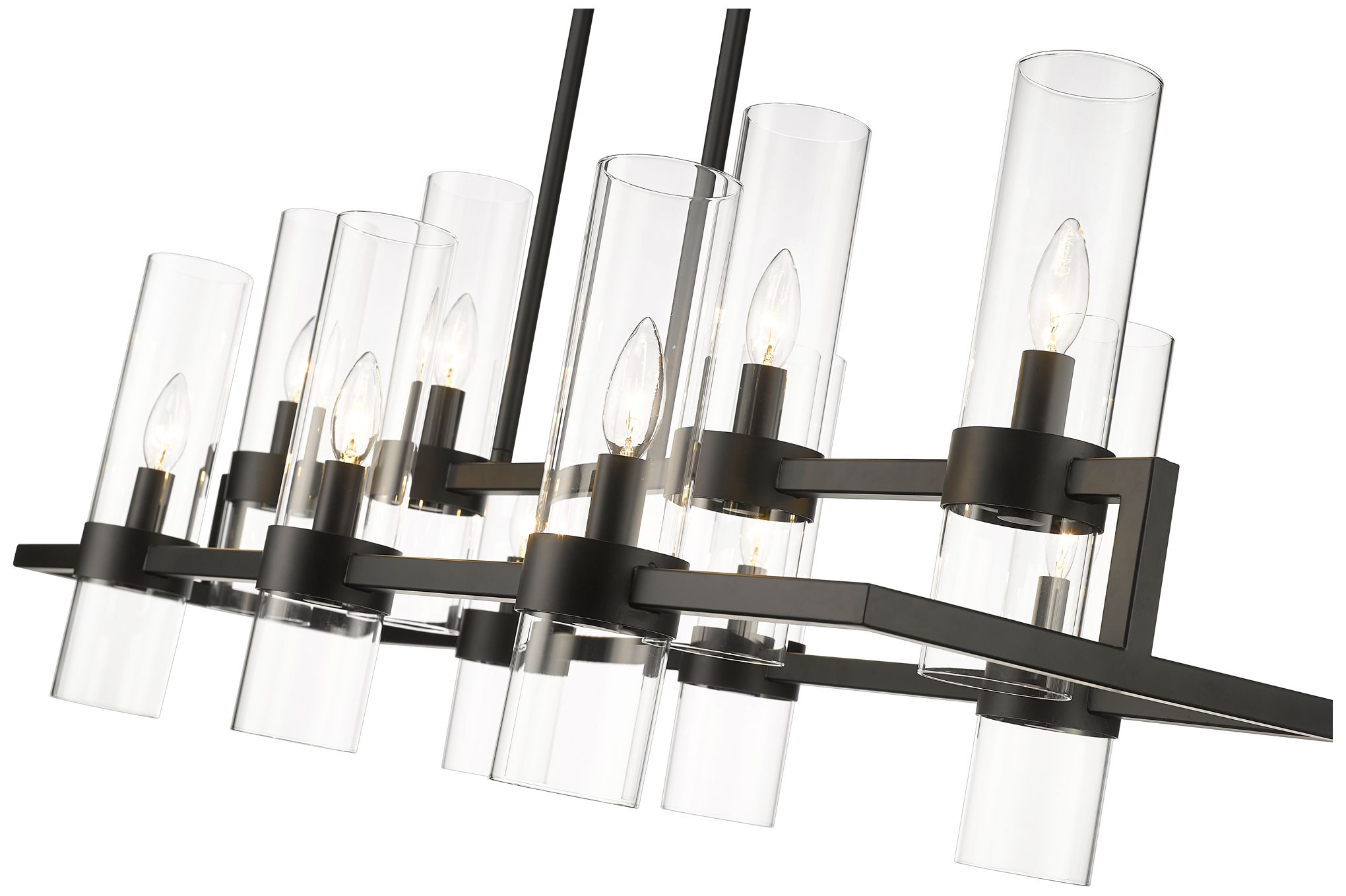 Image 6 Datus by Z-Lite Matte Black 42.5 inch 10 Light Island/Billiard more views