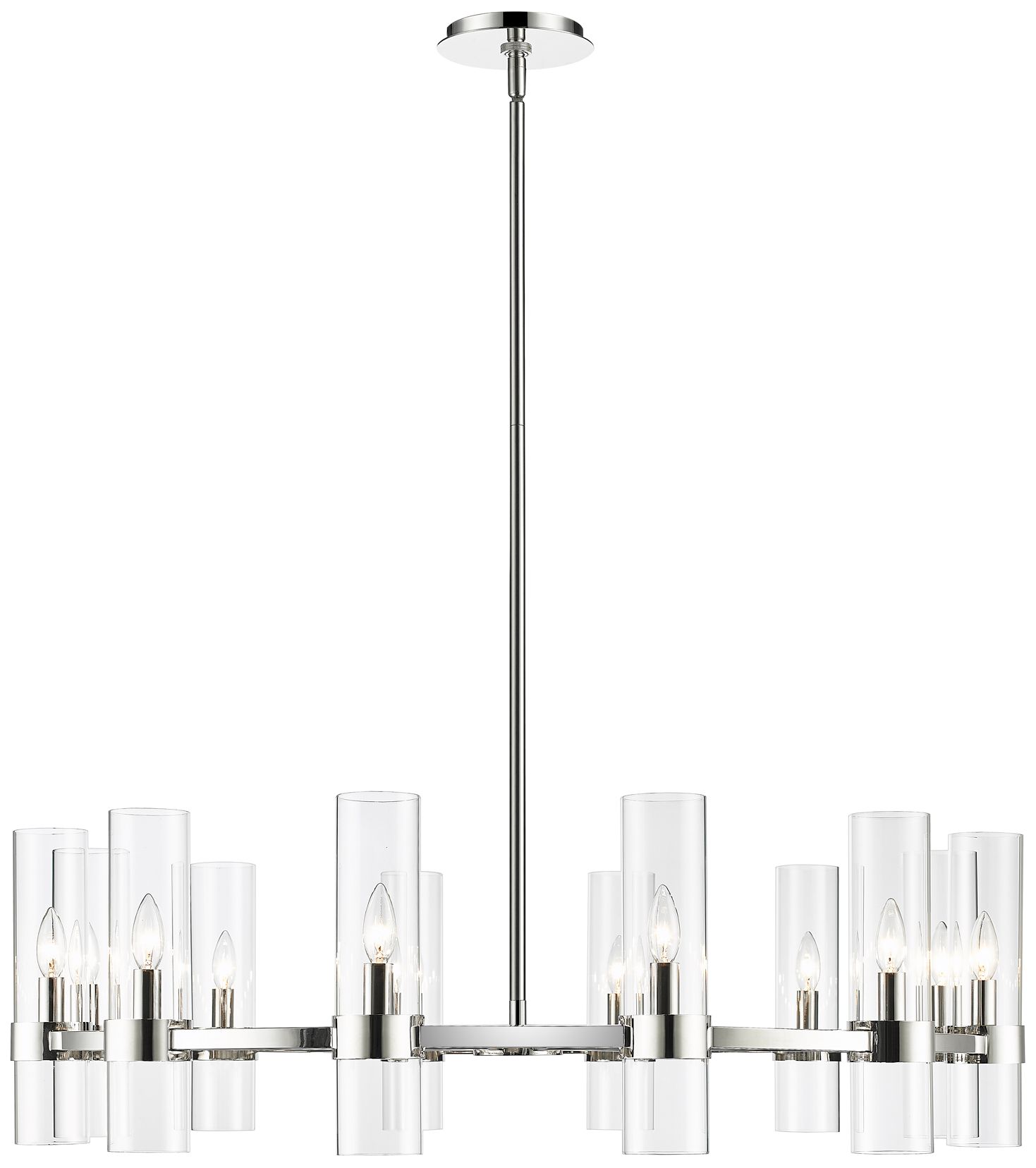 Image 4 Datus by Z-Lite Polished Nickel 43.5 inch 12 Light Chandelier more views