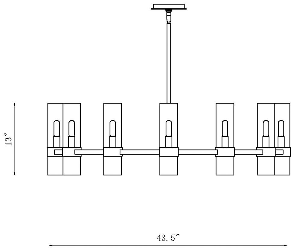 Datus by Z-Lite Polished Nickel 43.5 inch 12 Light Chandelier