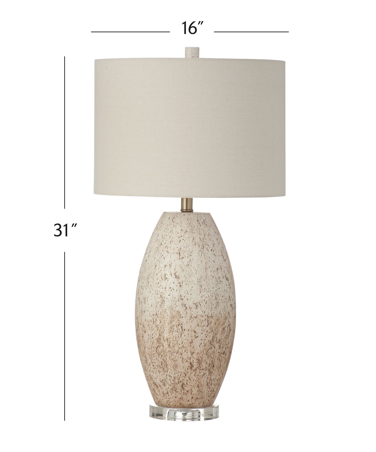 Image 6 Dauphin 31" High Heavy Distressed Brown And Cream Table Lamp more views