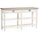 Dauphine Weathered Oak and White Wash 2-Drawer Console Table