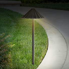 Image5 of Davenport Bronze LED Scalloped Path Light Landscape Kit more views