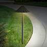 Davenport Bronze Scalloped 3 Watt LED Landscape Path Light in scene